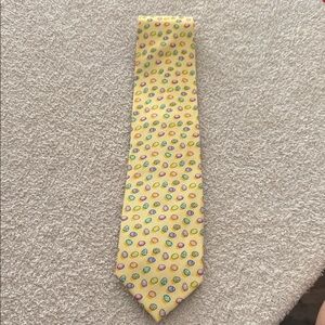Holiday Traditions Yellow Tie with Colorful Dots